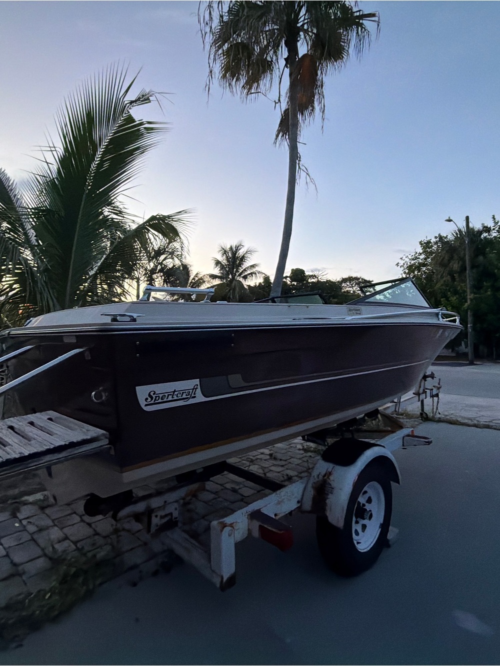 Vintage Sportcraft Boat + Trailer – Project Boat / Restoration
